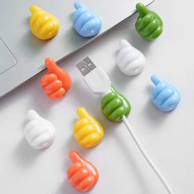 10 Pcs Hand Shaped Mini Cable Organizer Holder